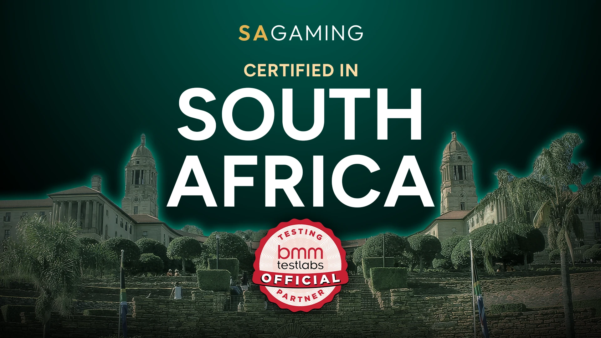 SA Gaming’s games have been certified in South Africa